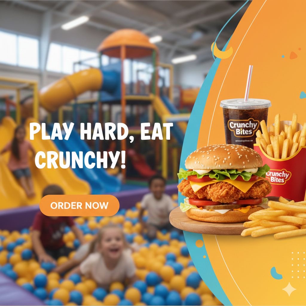 Crunchy Bites Food Banner